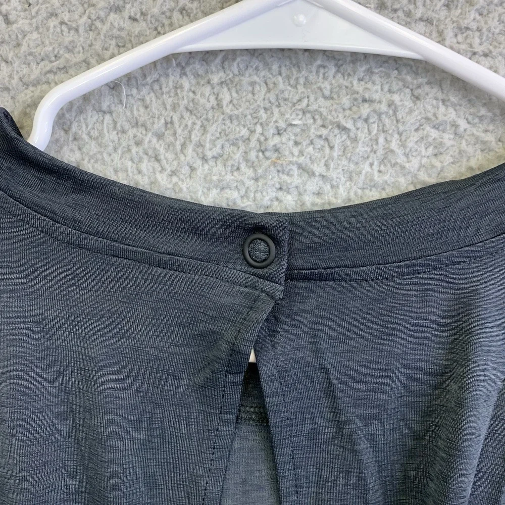 Free People Movement Womens Muscle Tee Cargo‎ Romper Open BackSz XS Gry/Blk